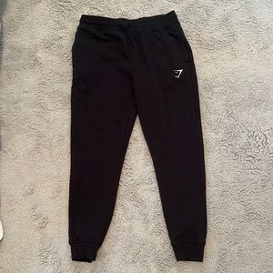 Black mens Gymshark joggers